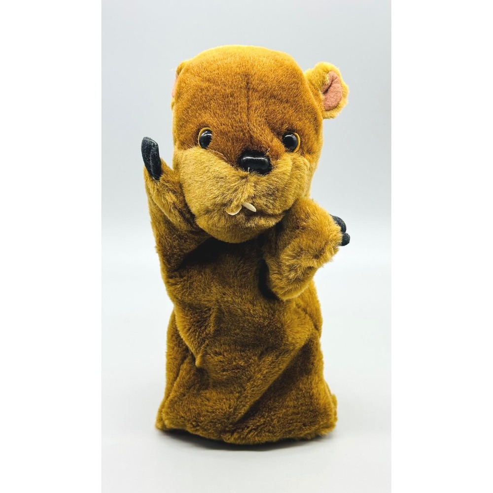 Ultra Wilson Gopher Beaver Golf Puppet Headcover Brown Plush Animal Vintage